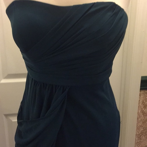 David’s Bridal formal teal dress - Picture 5 of 6